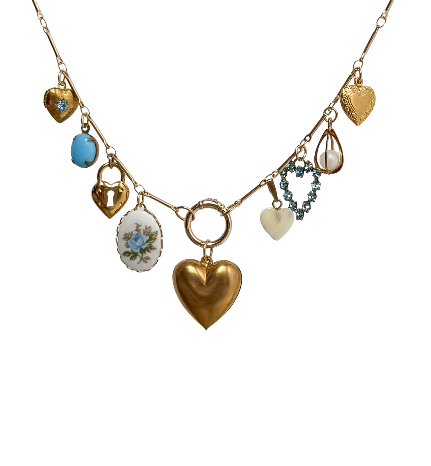 Forget Me Not Charm Necklace