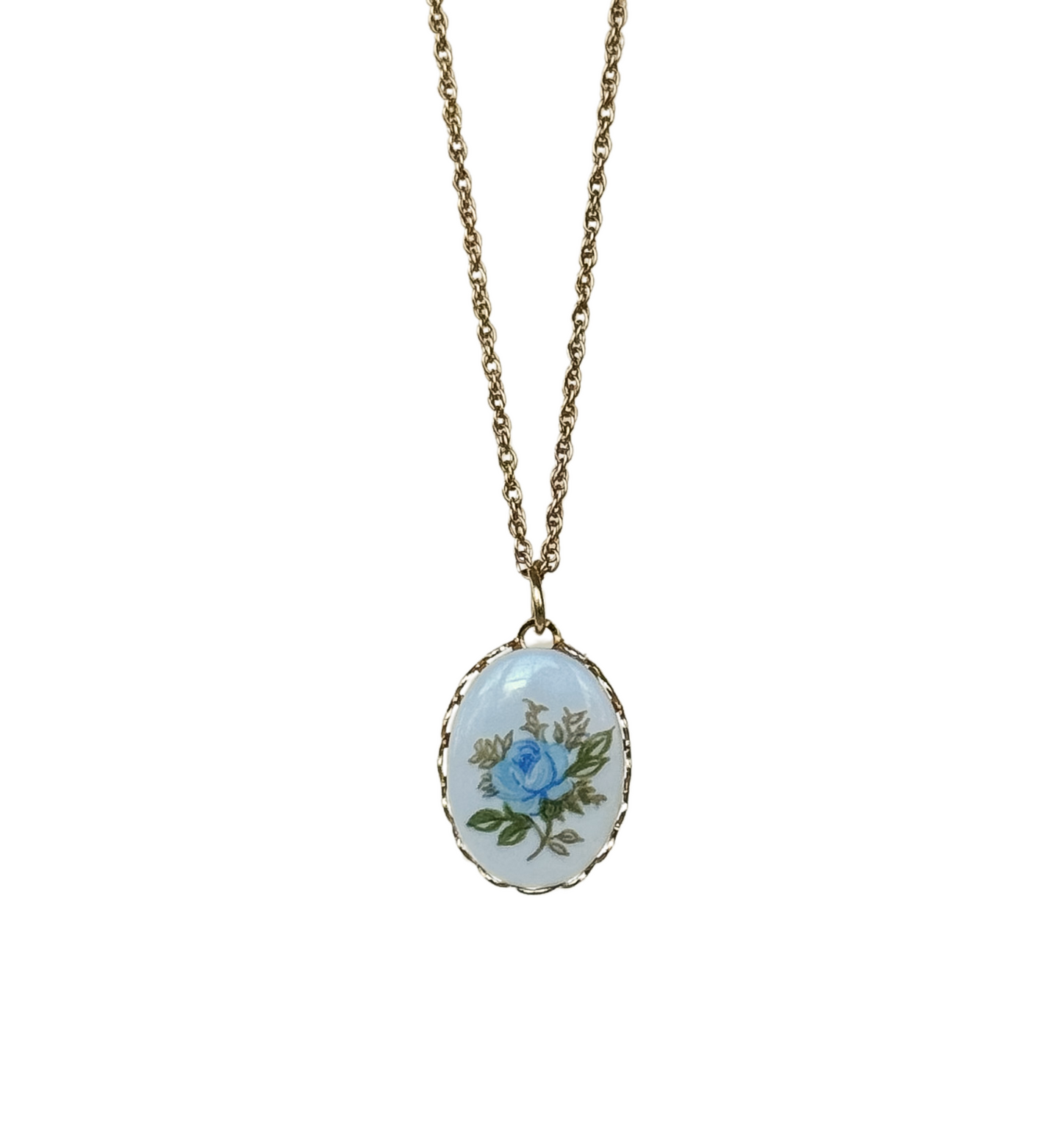 Baby Blue Pendant Necklace